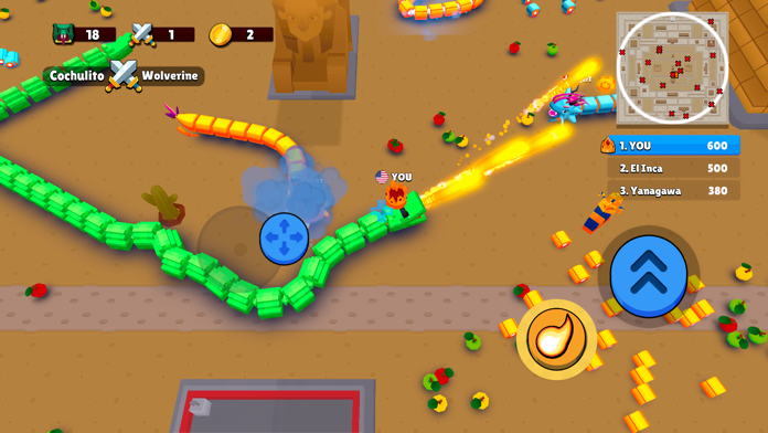 Cuplikan Layar Game Snake Wars: City Battle