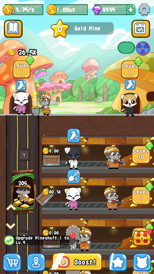 Screenshot of Mouse Mine Diggers