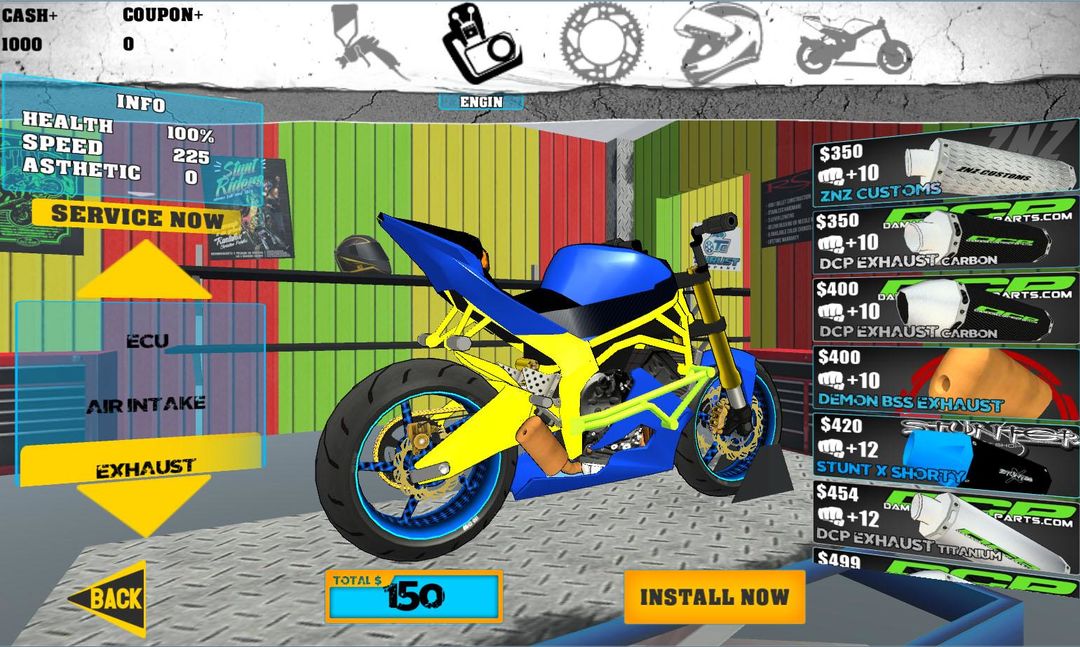 Screenshot of Stunt Bike Freestyle