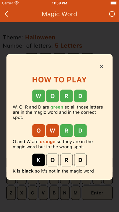 Screenshot of MagicWord: Boo! Spell the Word