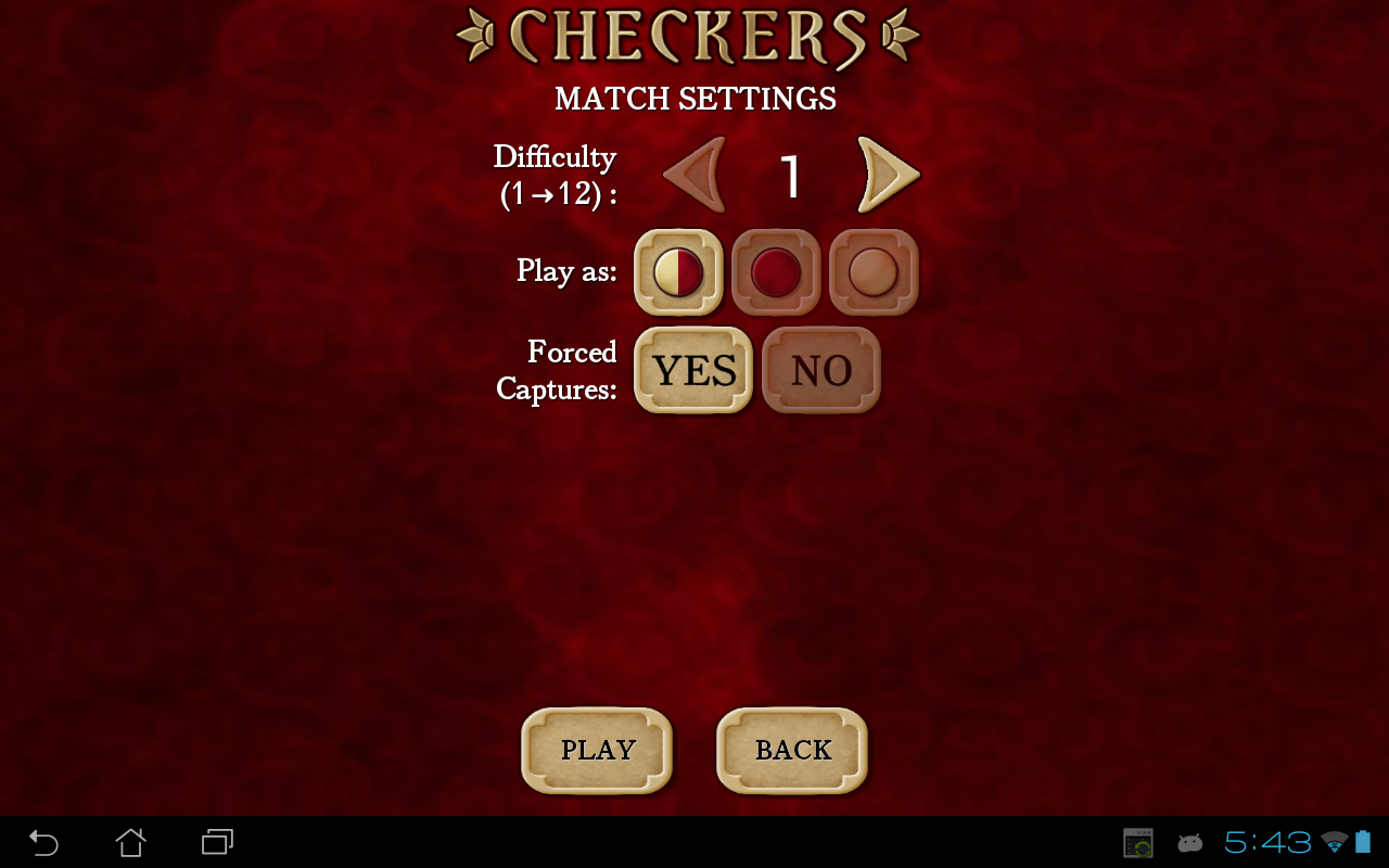 Checkers Pro Game Screenshot