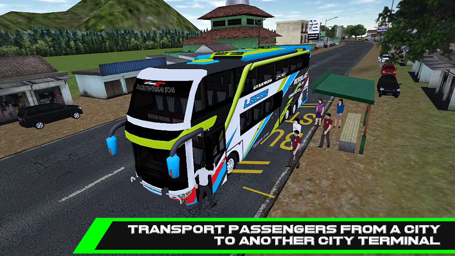 Mobile Bus Simulator Game Screenshot