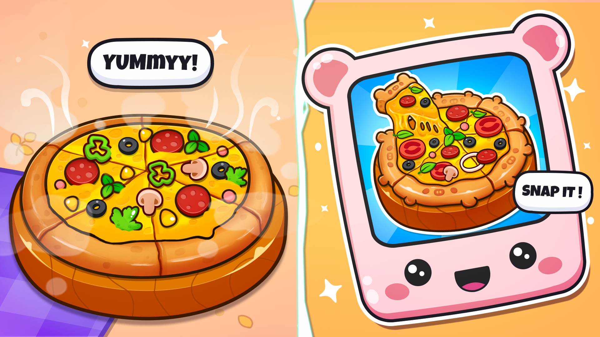 Screenshot of Pizza maker kids cooking games