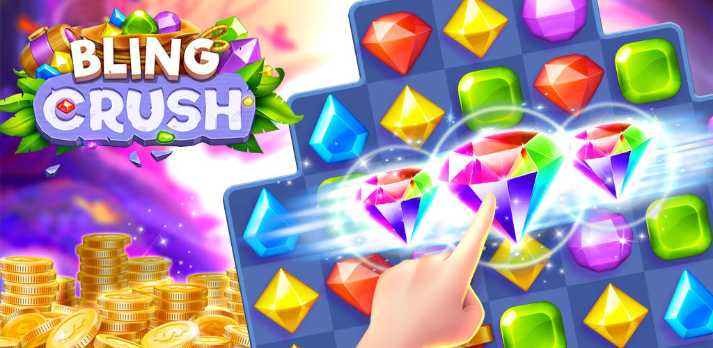Banner of Bling Crush: три в ряд игра с драгоценностями 3.0.0