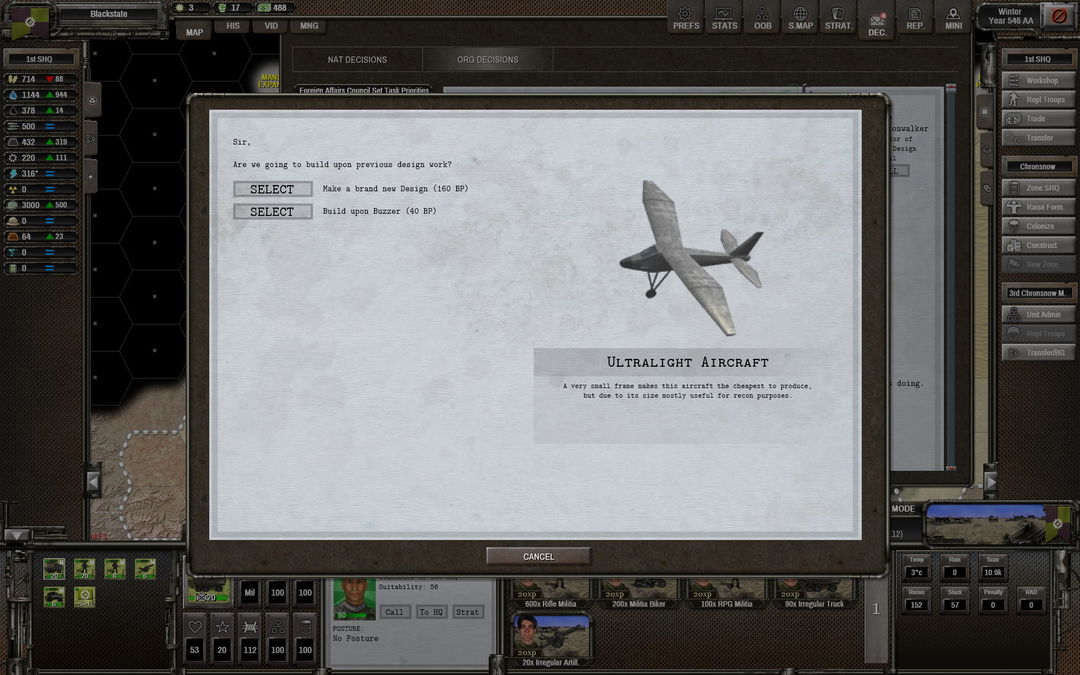Screenshot of Shadow Empire