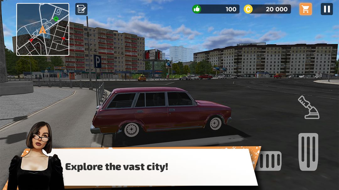 Screenshot of Big City Wheels - Courier Simulator