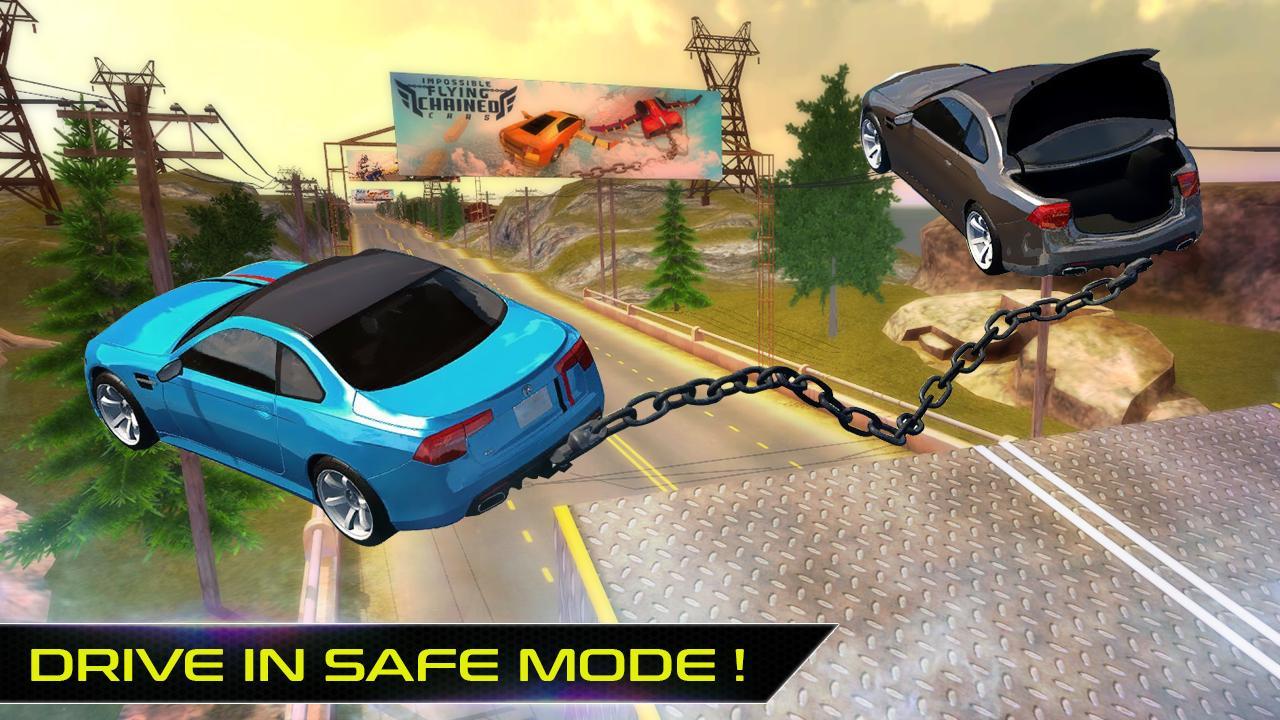 Chained Cars Vs Bollard screenshot game
