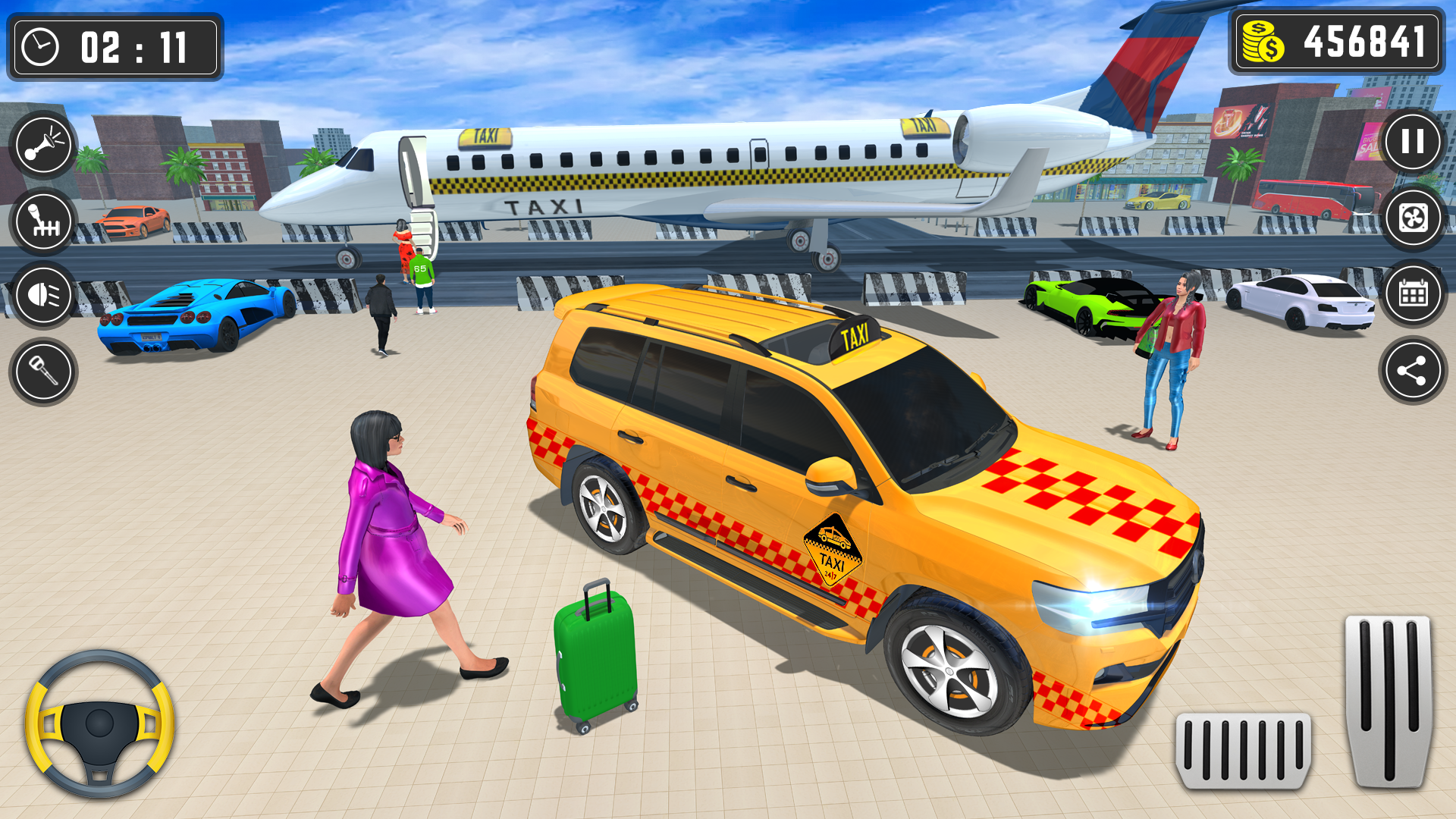 Taxi Simulator Parking Game ภาพหน้าจอเกม