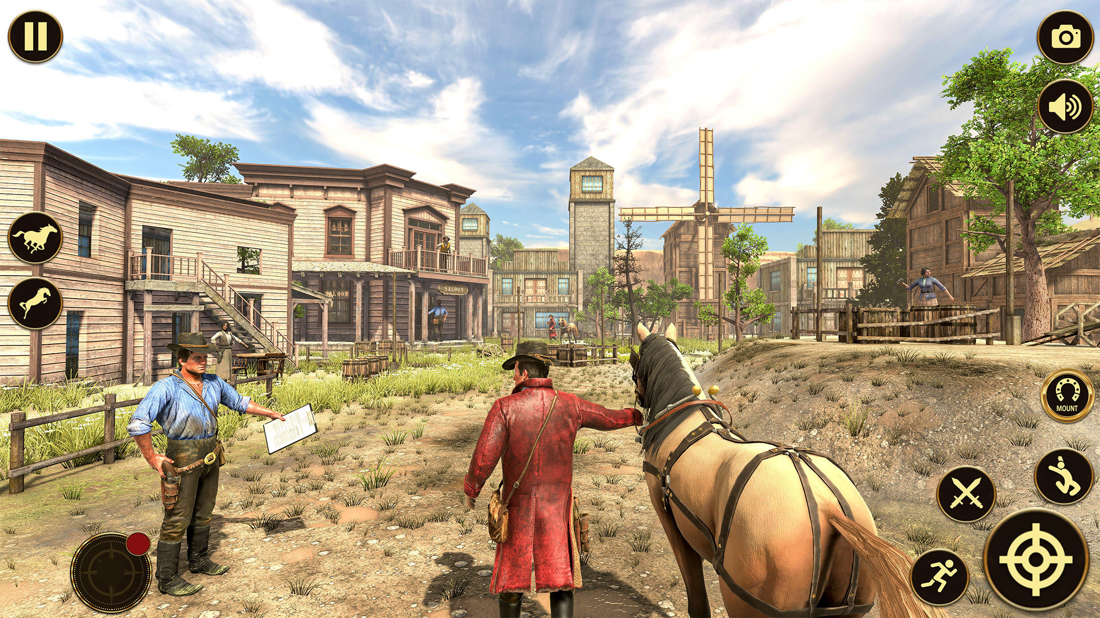 Wild West Cowboy Games Offline ภาพหน้าจอเกม