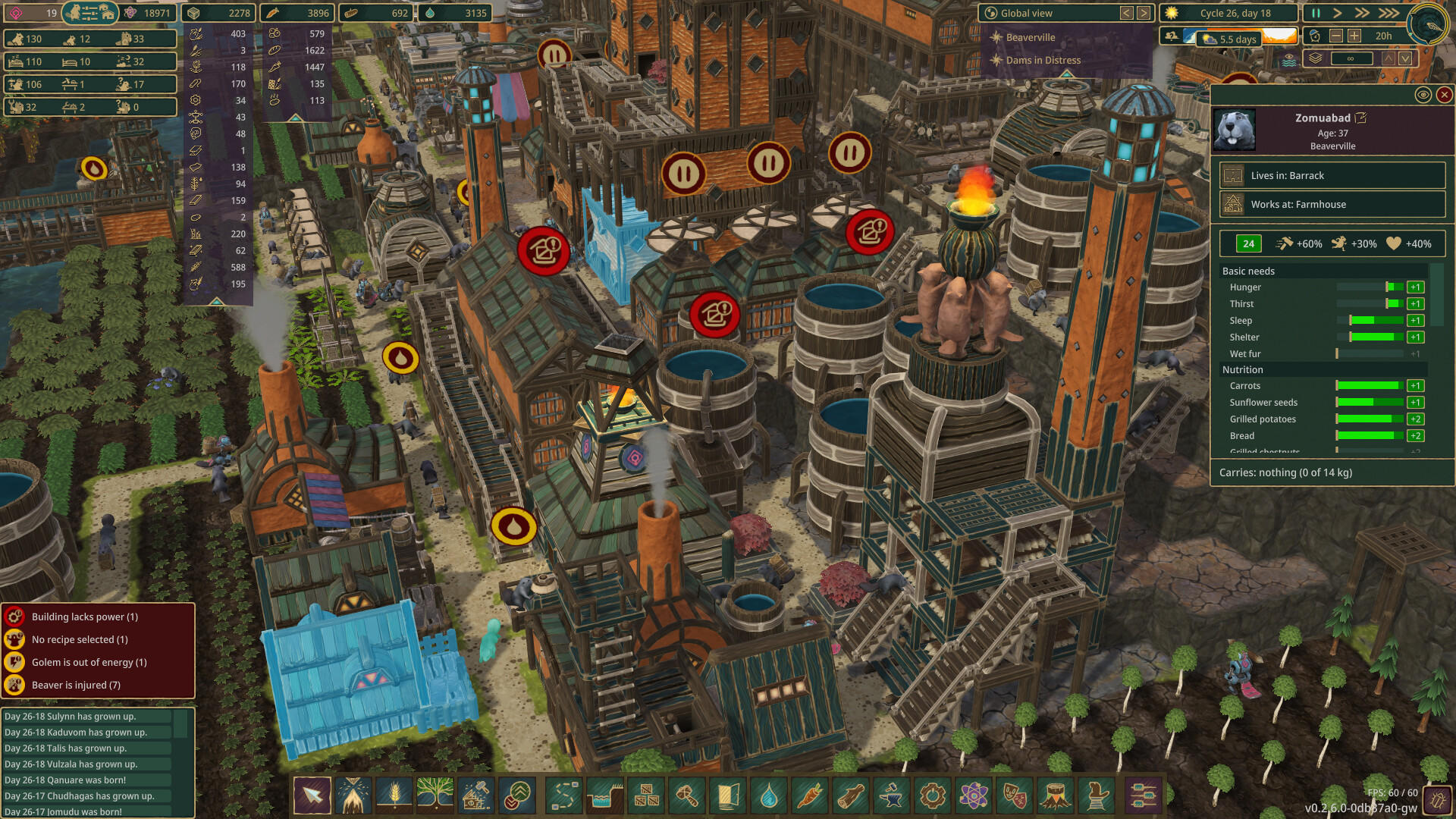 Screenshot of Timberborn