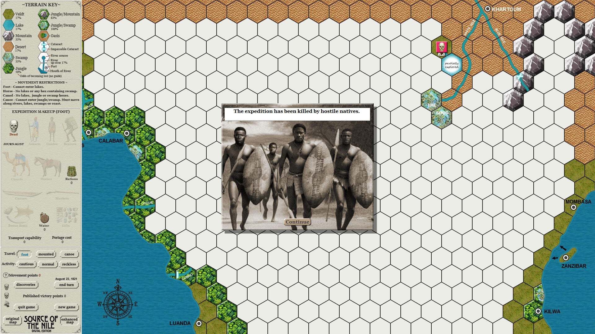 Source of the Nile Digital Edition Game Screenshot