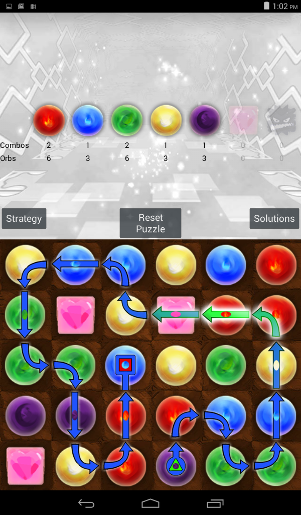 Screenshot of Solver for Puzzle & Dragons