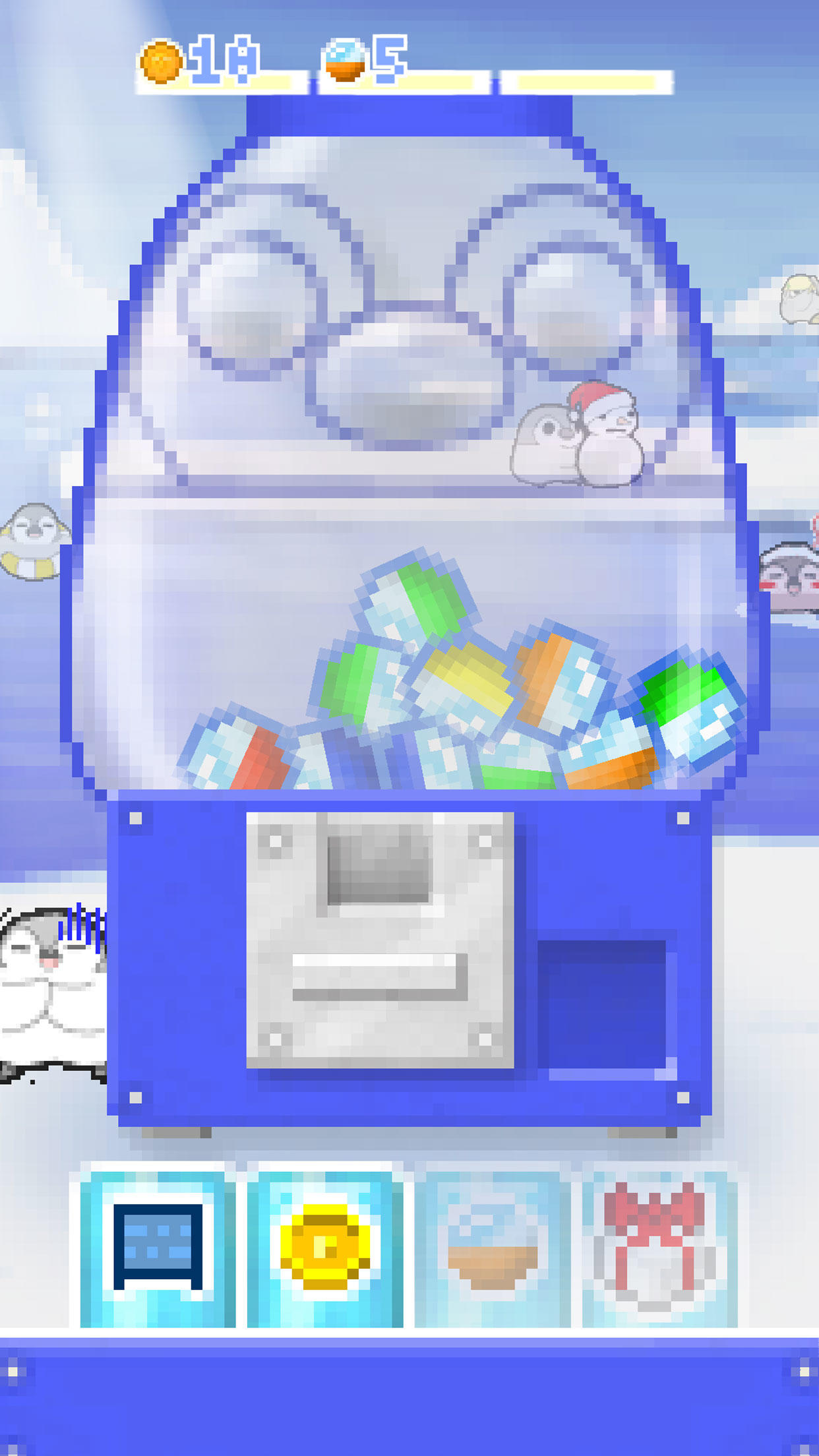Скриншот игры Pesoguin capsule toy game