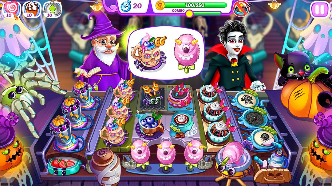 Screenshot of Halloween Madness Cooking Game