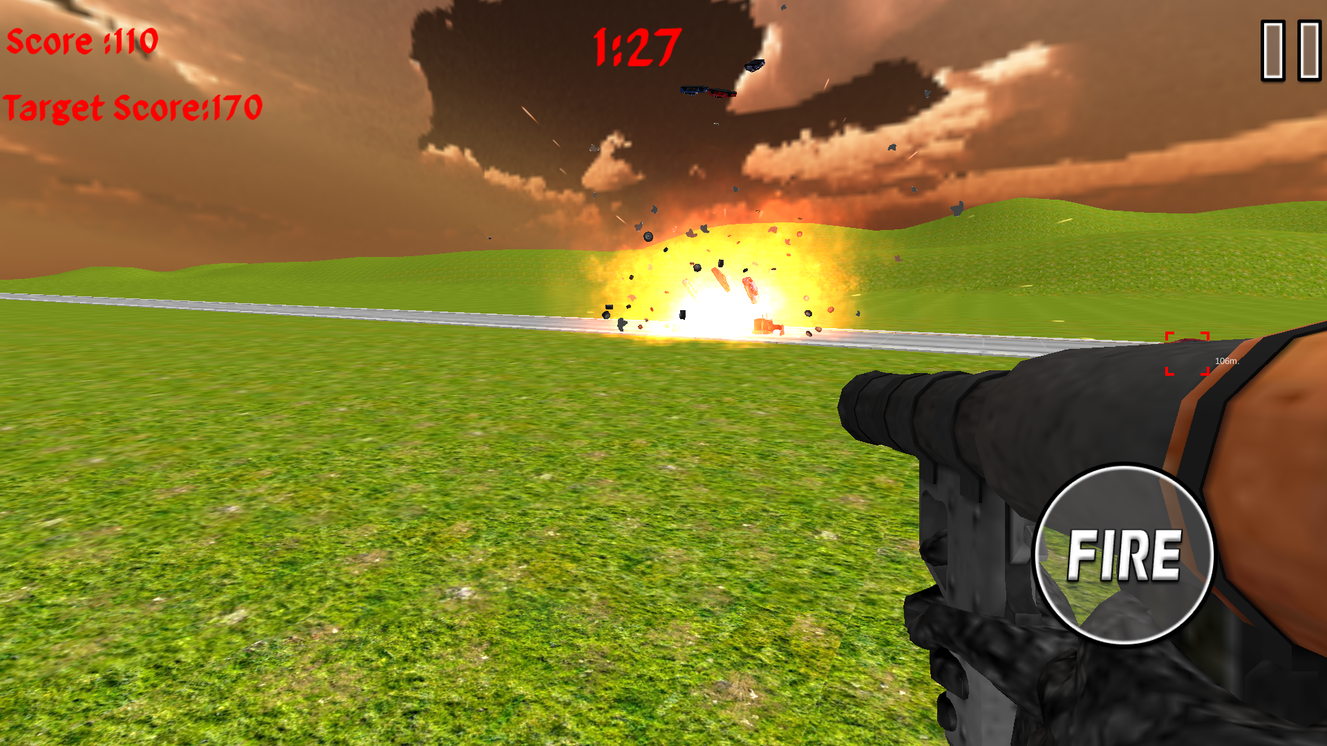 Rocket Launcher Traffic Shooter Game Screenshot