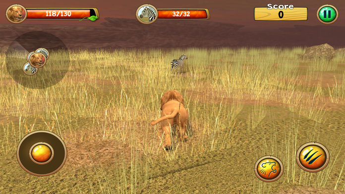 Wild Lion Pro Simulator 3D 게임 스크린 샷