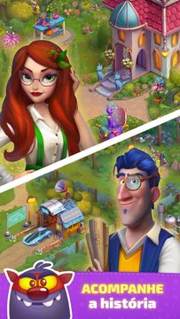 Captura de Tela do Jogo Bounceville Stories: Brick Pop