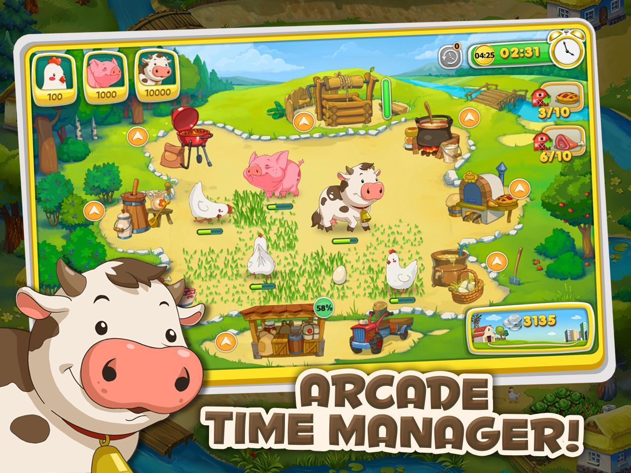 Screenshot 1 of Jolly Days Farm: Game Manajemen Waktu 1.0.84
