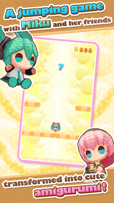 Hatsune Miku Amiguru Jump Game Screenshot