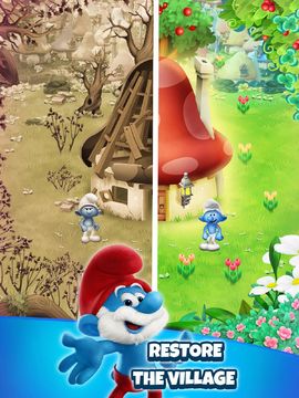 Smurfs Bubble Shooter Story Game Screenshot