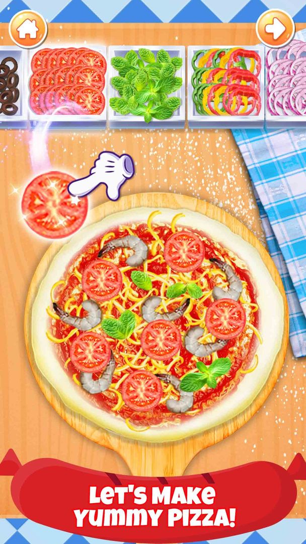 Screenshot of Pizza Chef: Food Cooking Games