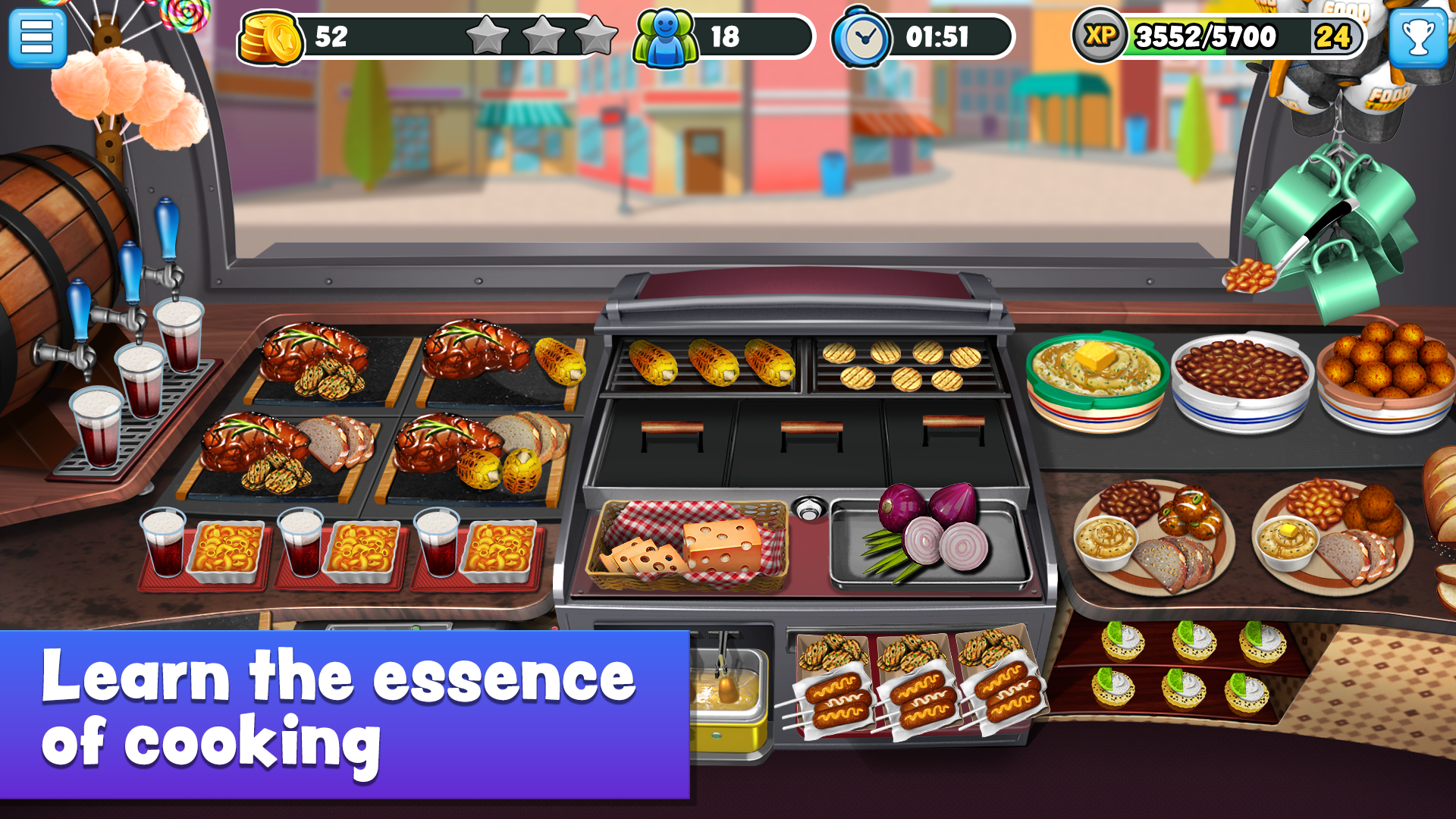 Screenshot 1 of ហ្គេមធ្វើម្ហូប Food Truck Chef™ 8.43