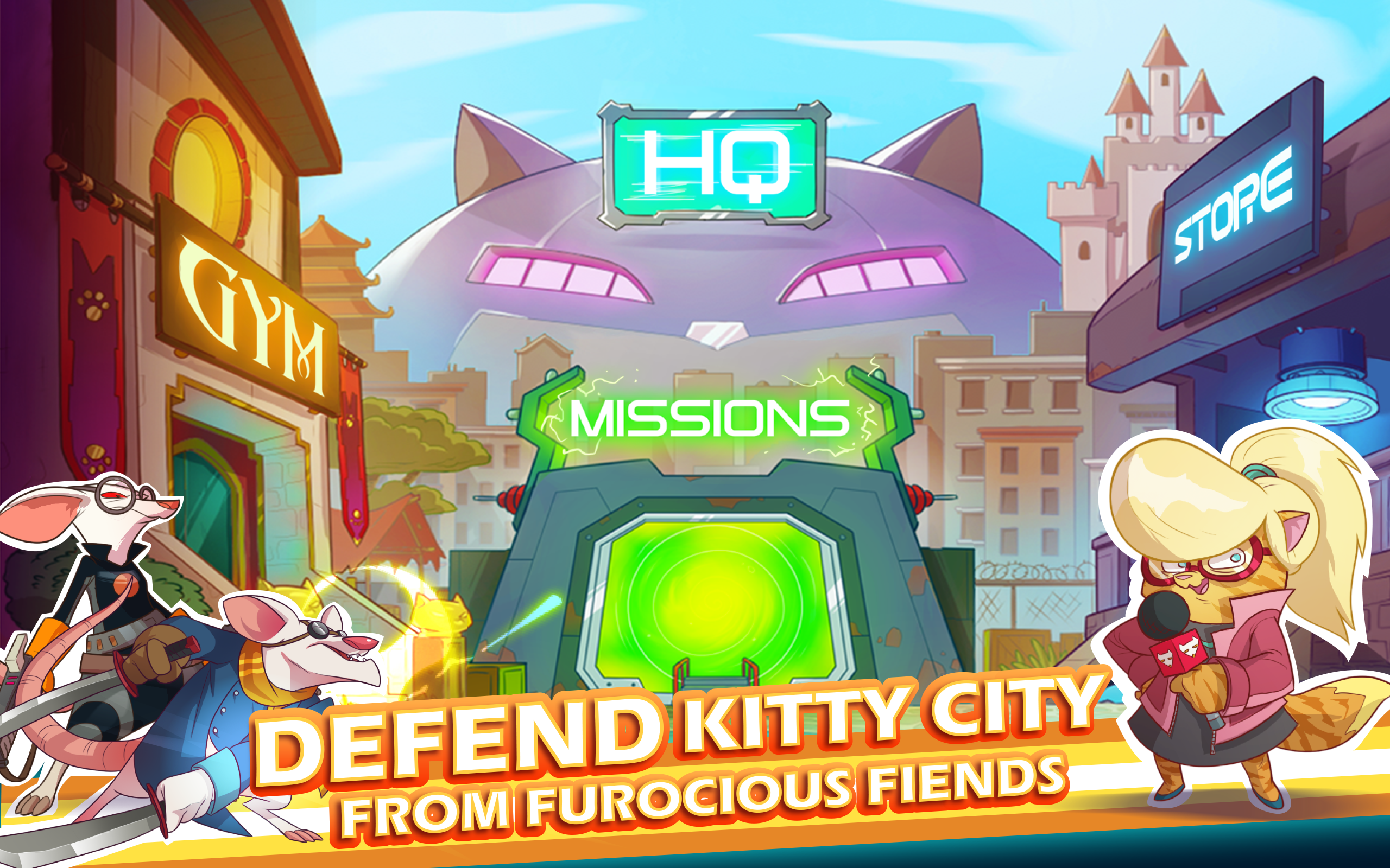 Cuplikan Layar Game 9 Lives: A Tap Cats RPG