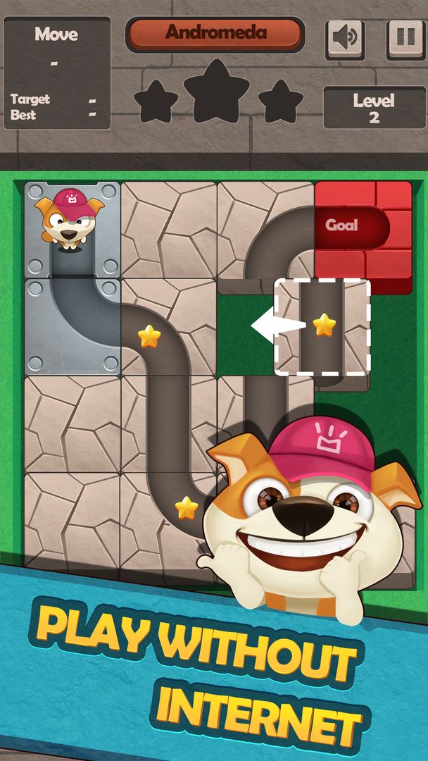 Slide Puzzle Puppy Rescue 게임 스크린 샷