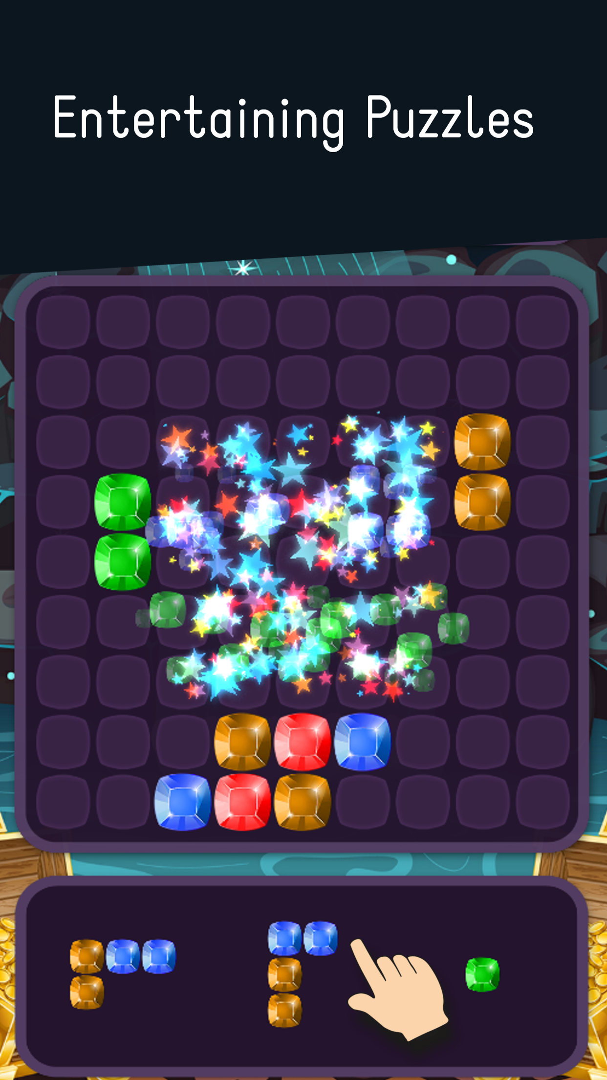 Gems Elixir- Free Colorful Block Puzzle Gem Game Game Screenshot
