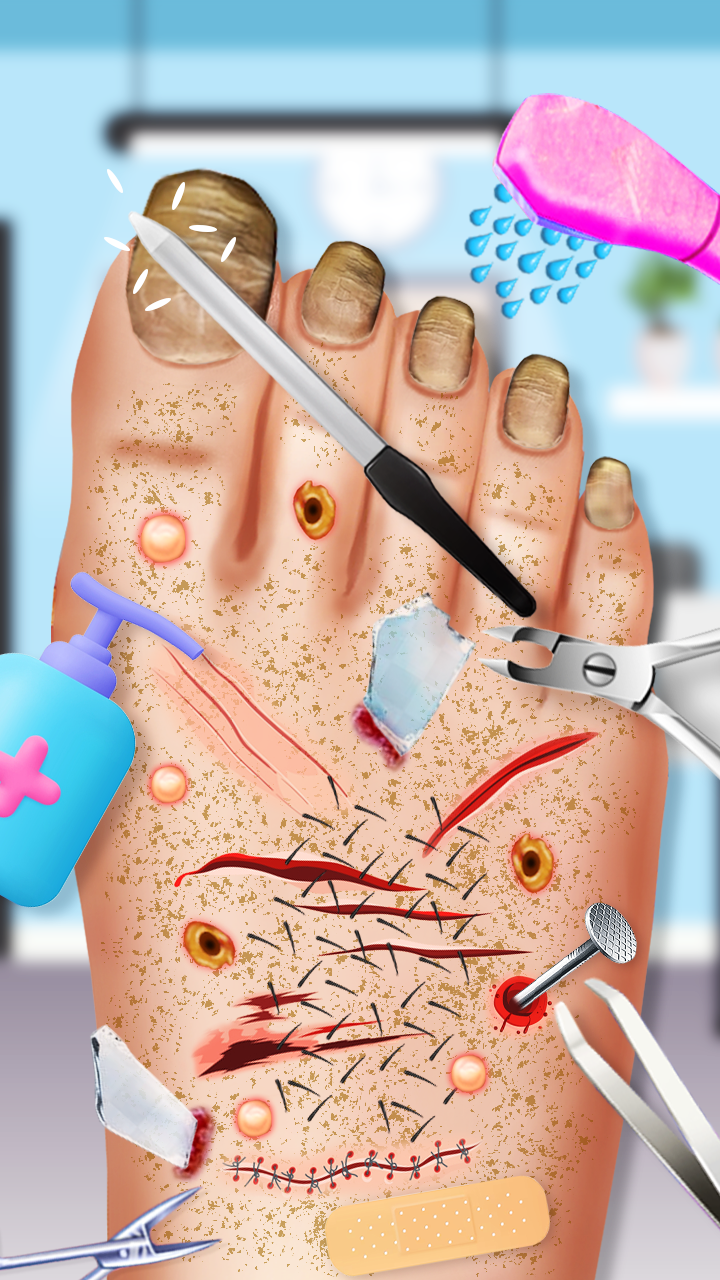 ASMR Foot Care:Pedicure Game ゲームのスクリーンショット