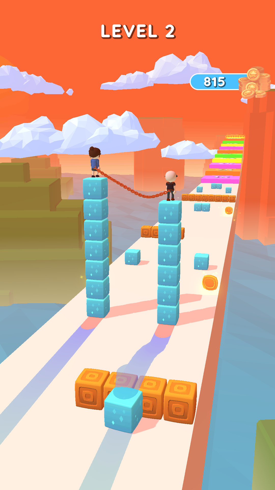 Sky Cube Surfer - Cube Skating Game Screenshot