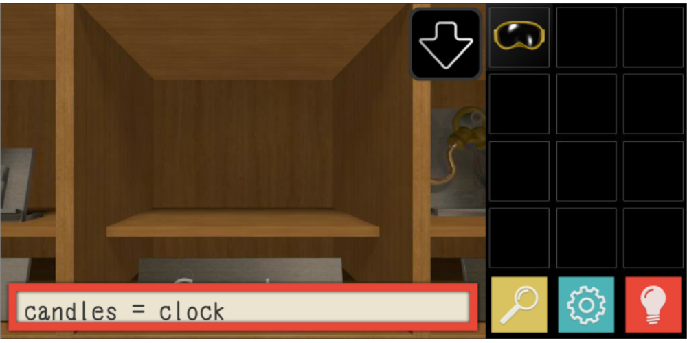 Cuplikan Layar Game Escape Game Nine Shelves