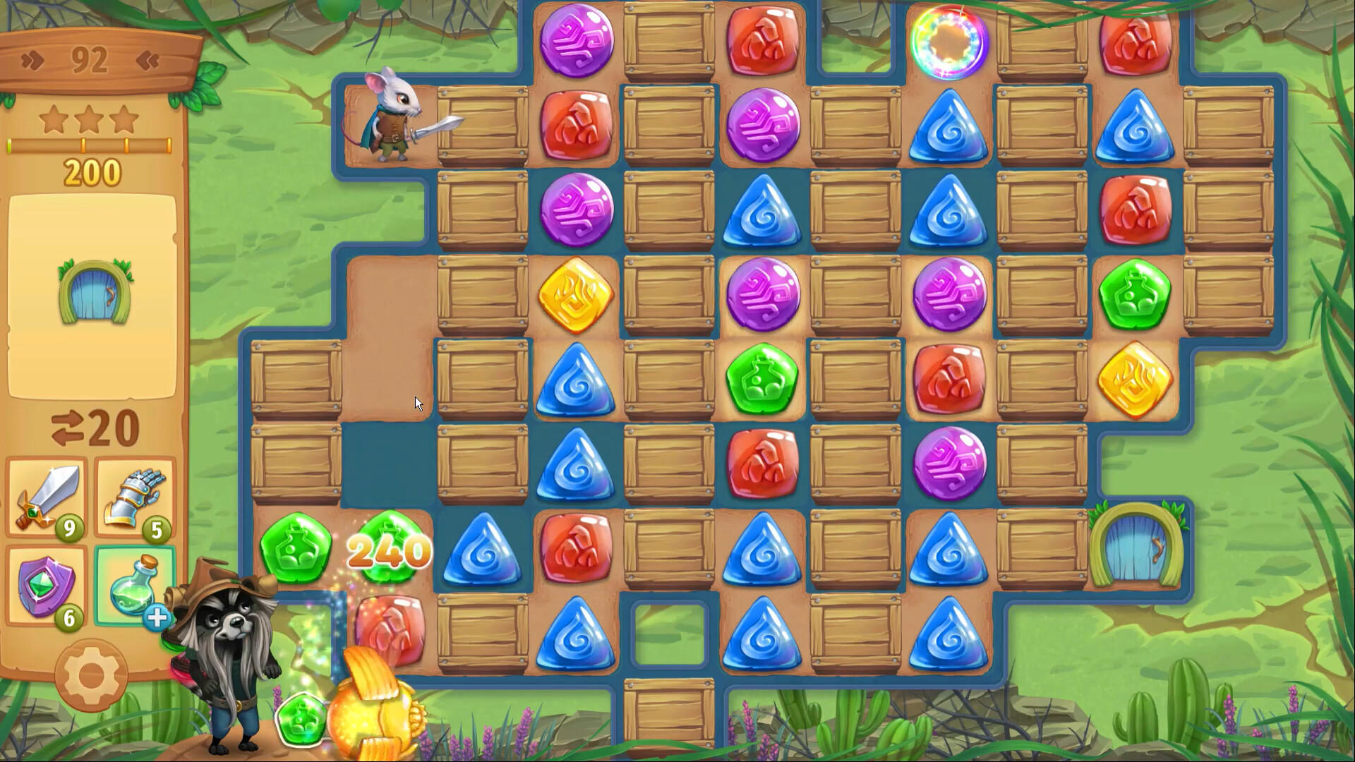 Strongblade - Puzzle Quest and Match-3 Adventure screenshot game