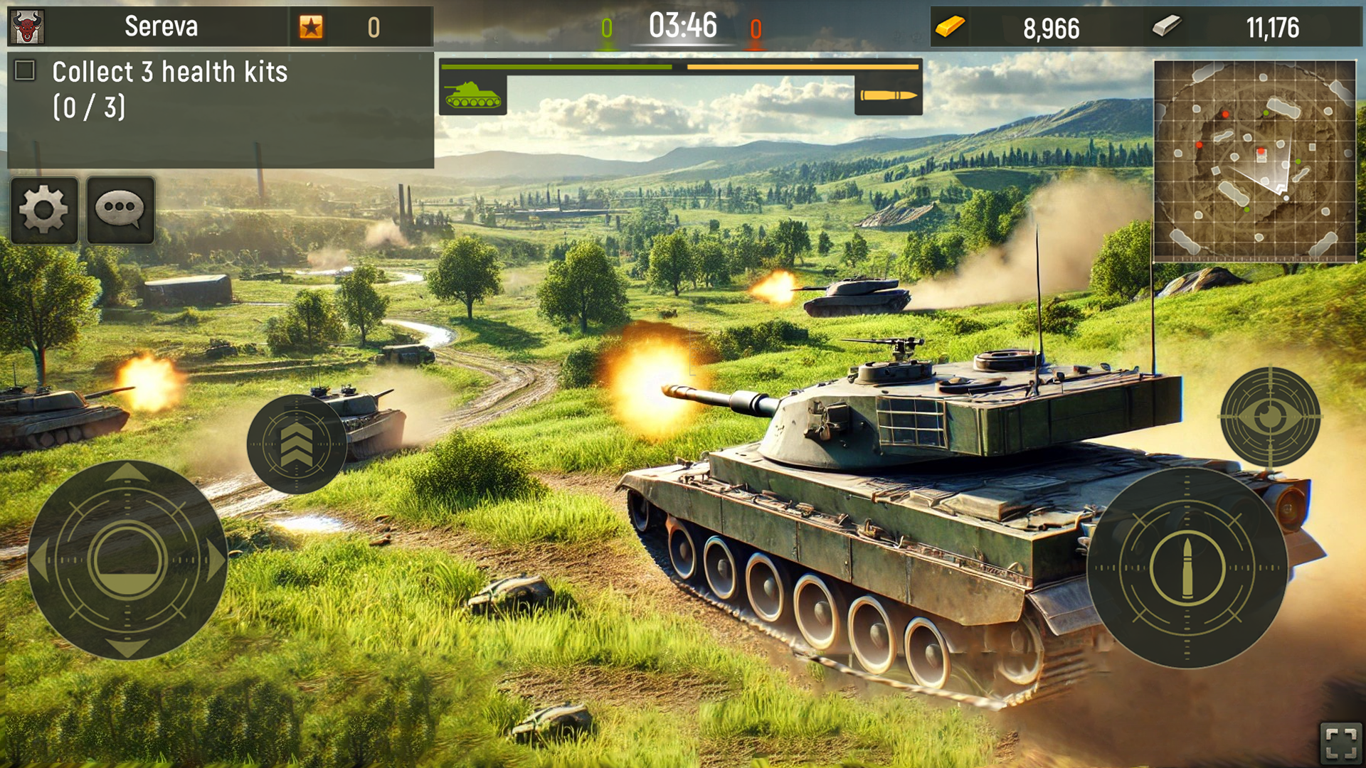 Grand Tanks：Panzer War Tanks ภาพหน้าจอเกม