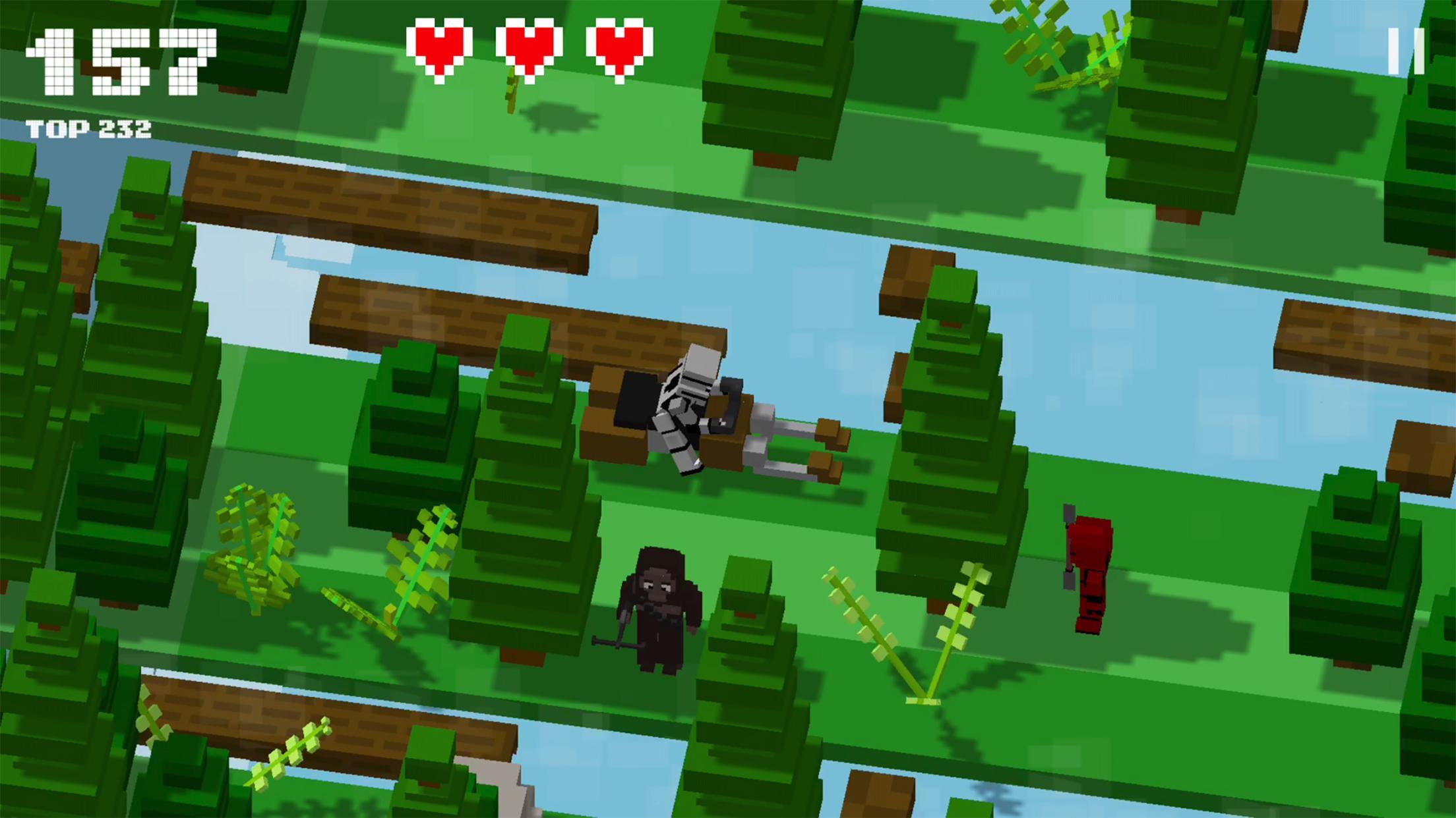 Galaxy Hoppers: Crossy Wars Game Screenshot