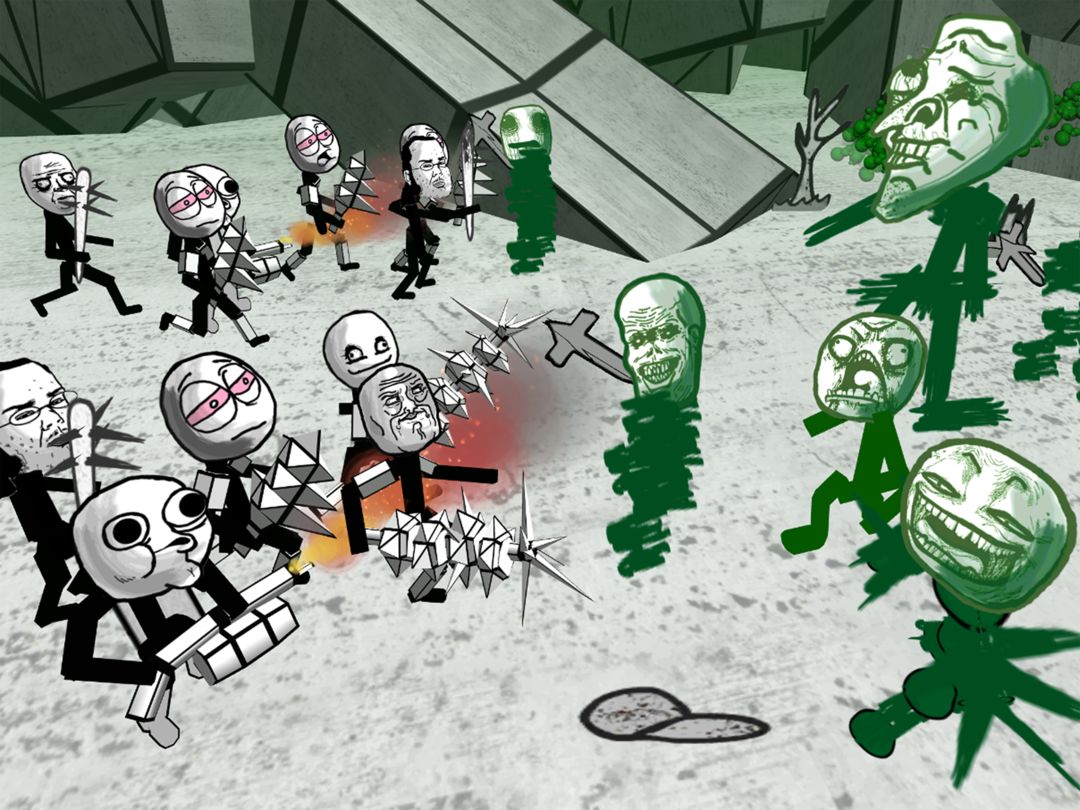 Screenshot of Zombie Meme Battle Simulator