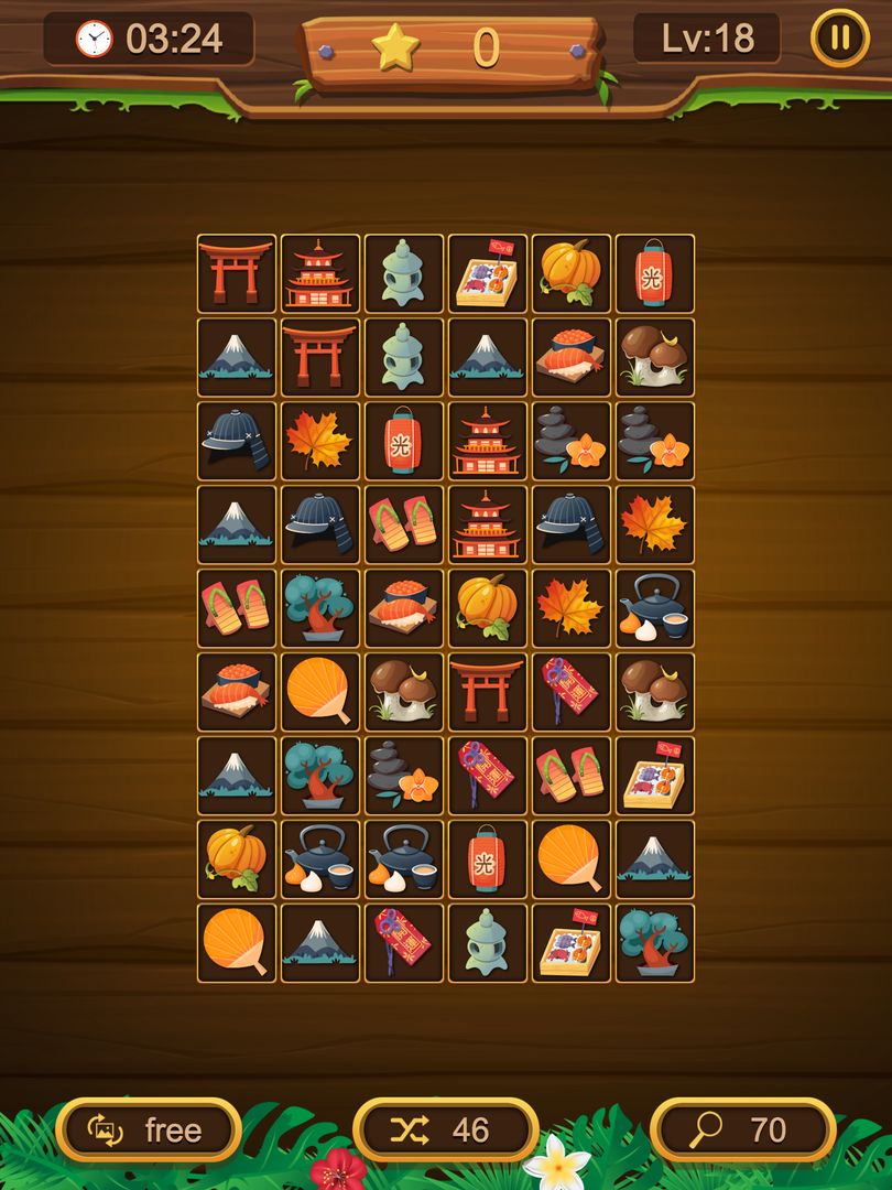 3 Link - 타일 퍼즐 & 매치 브레인 게임 게임 스크린 샷
