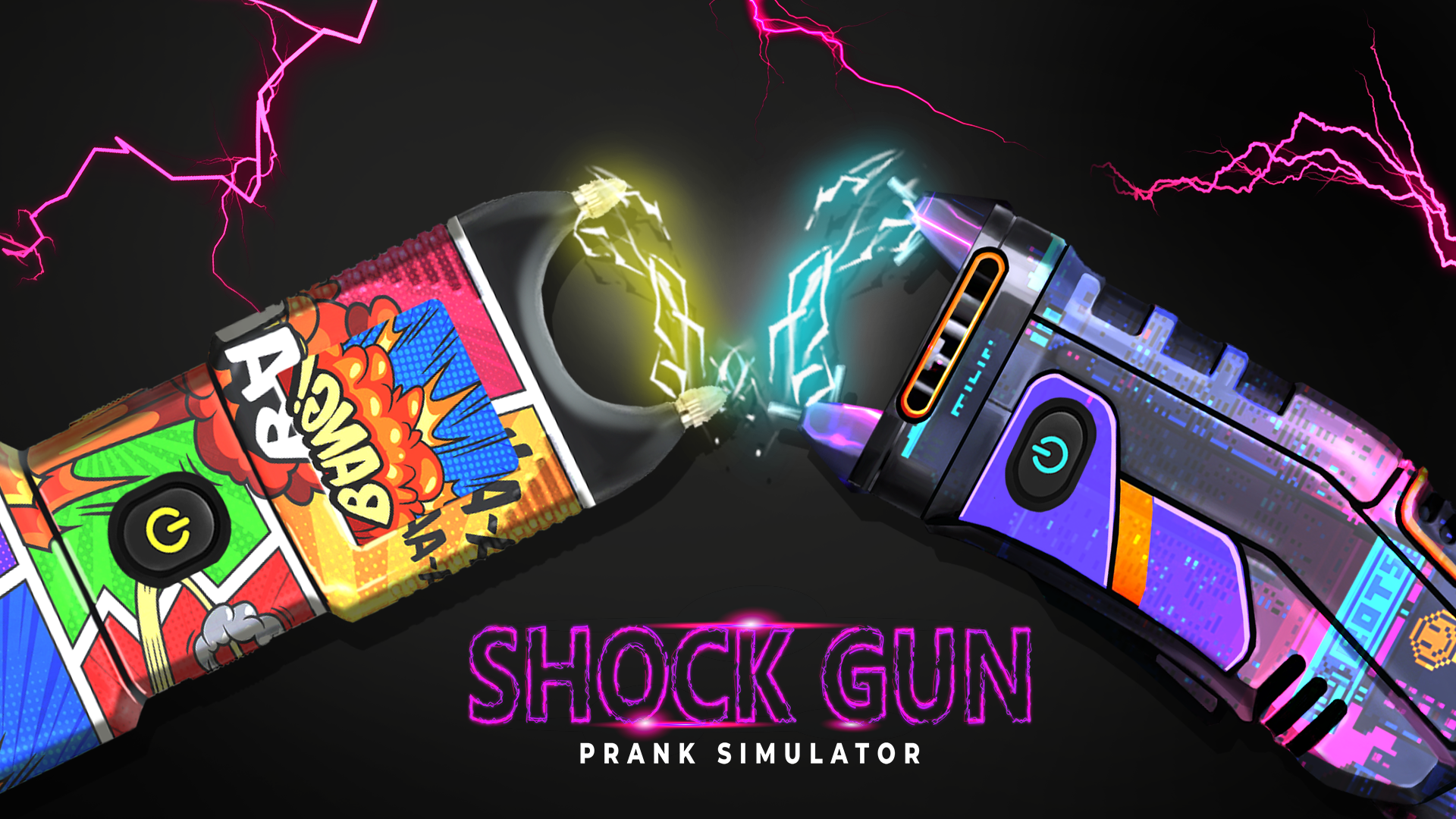 Captura de Tela do Jogo Shock Gun Prank Simulator