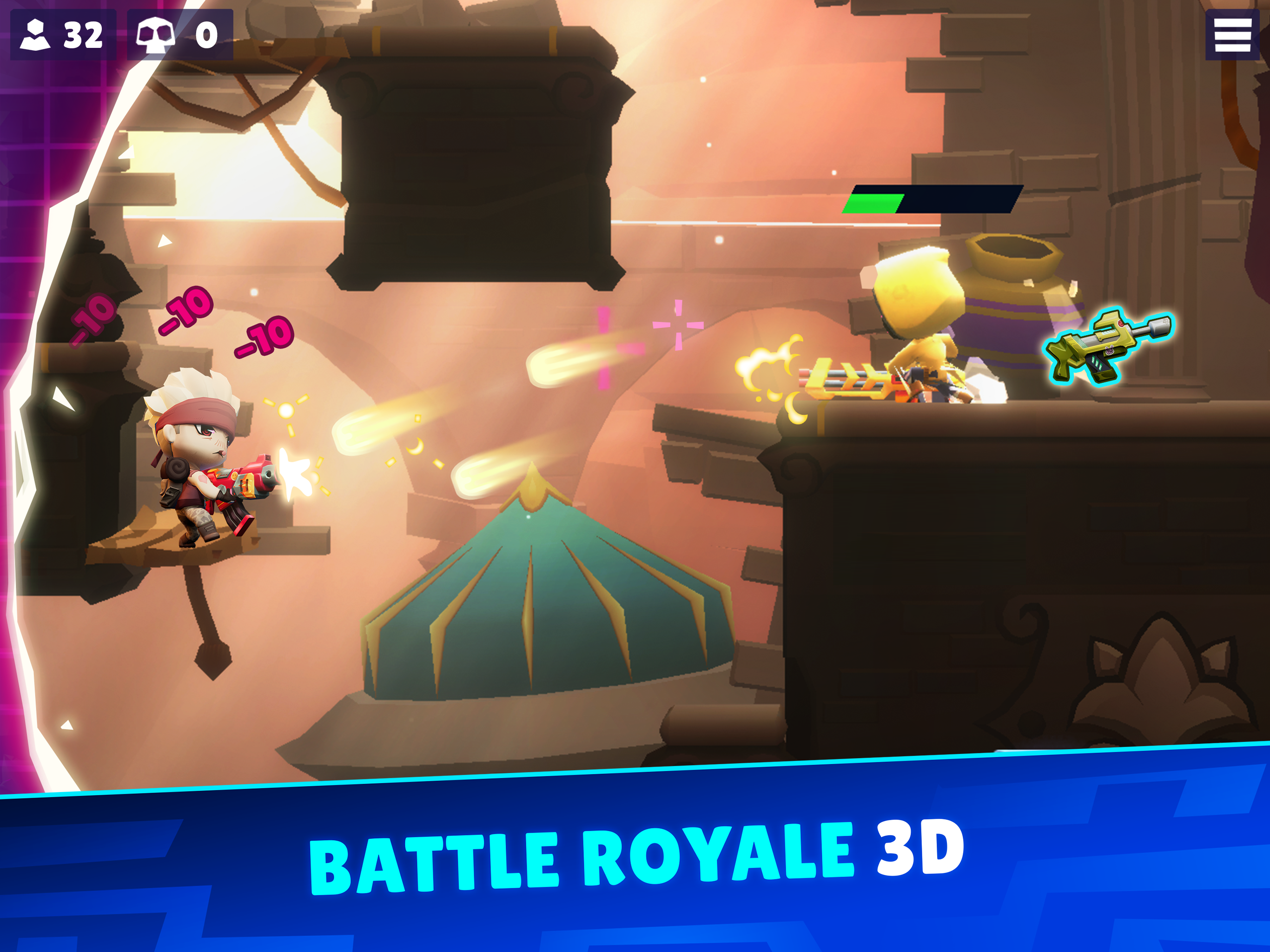 Captura de Tela do Jogo Bullet League - BATTLE ROYALE