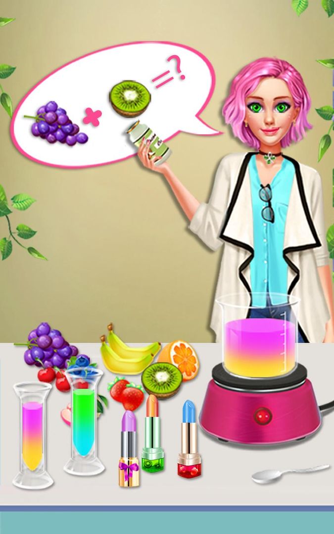 Fruity Lipstick Maker Salon screenshot game