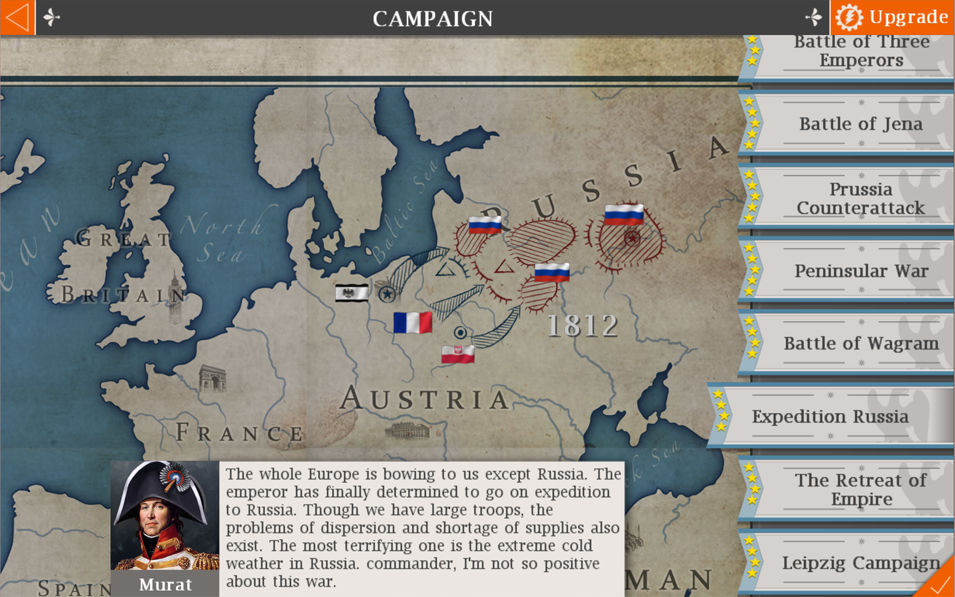 European War 4 : Napoleon Game Screenshot