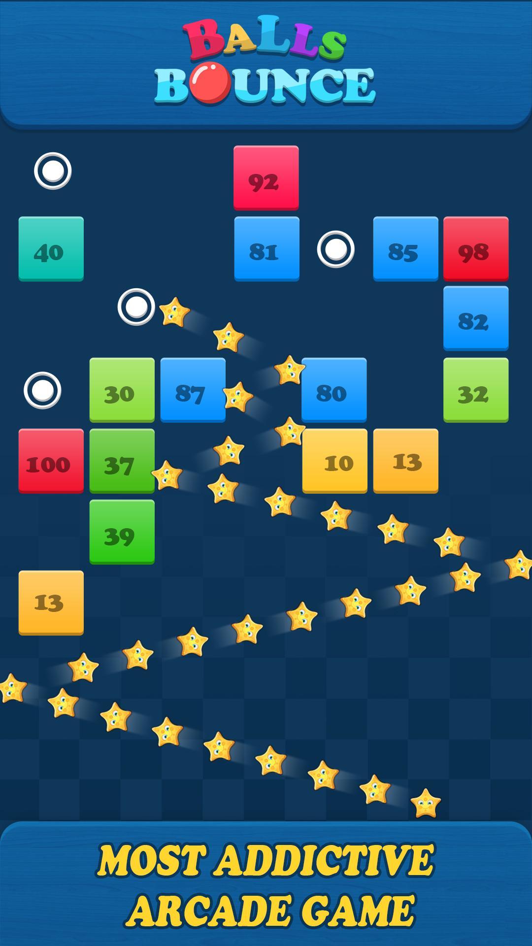 Balls Bounce:Bricks Crasher Game Screenshot