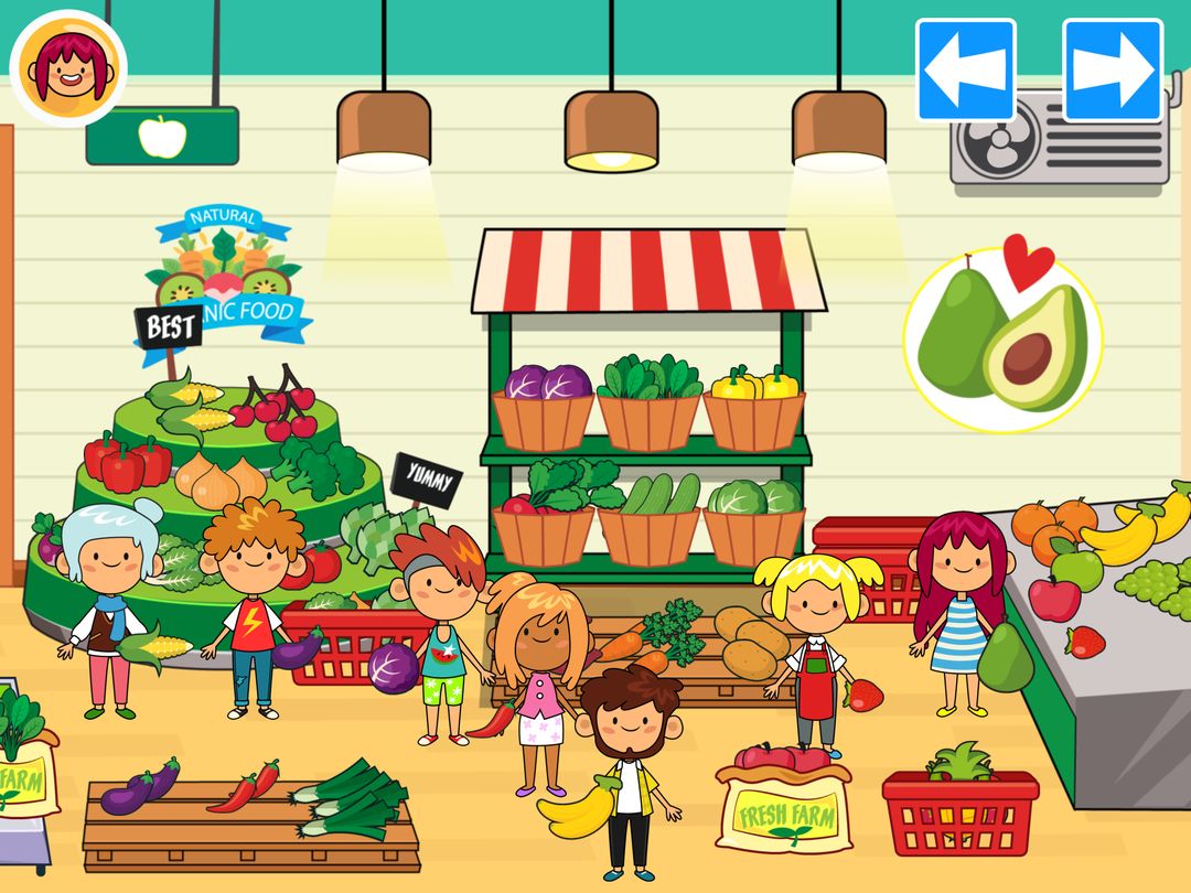My Pretend Grocery Store Games screenshot game