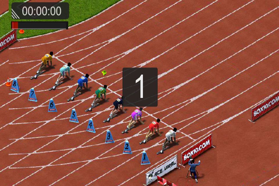 100m Sprint Summer Games 2016 게임 스크린 샷
