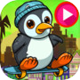 Cute Penguin Skateboard
