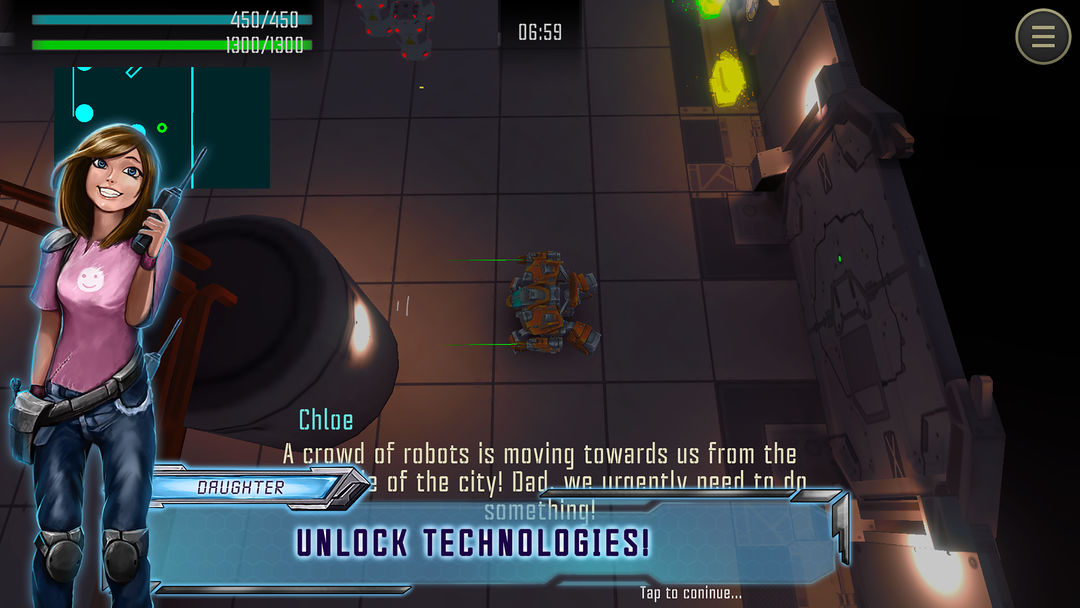 Screenshot of Robot Warrior shooter