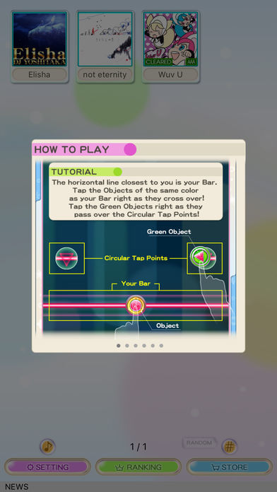 REFLEC BEAT + 게임 스크린 샷