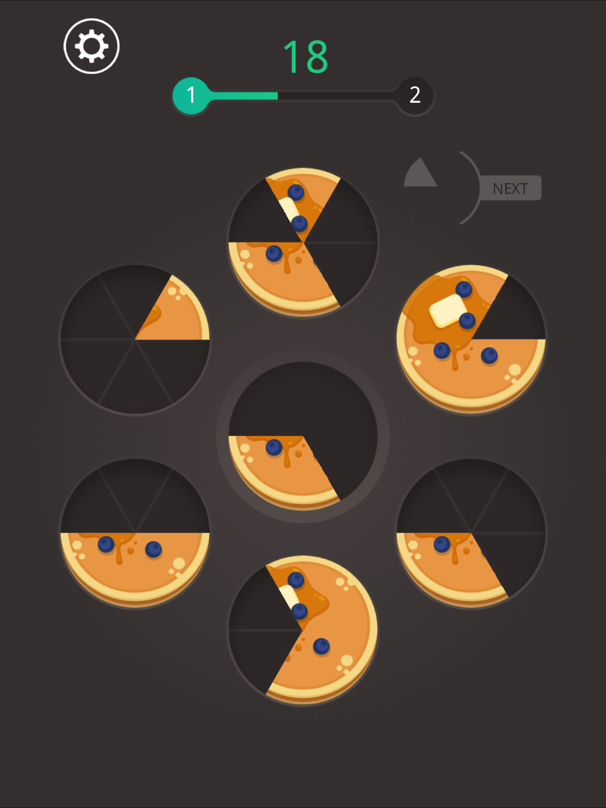 Cuplikan Layar Game Lucky Pie - Plate food with tasty slices