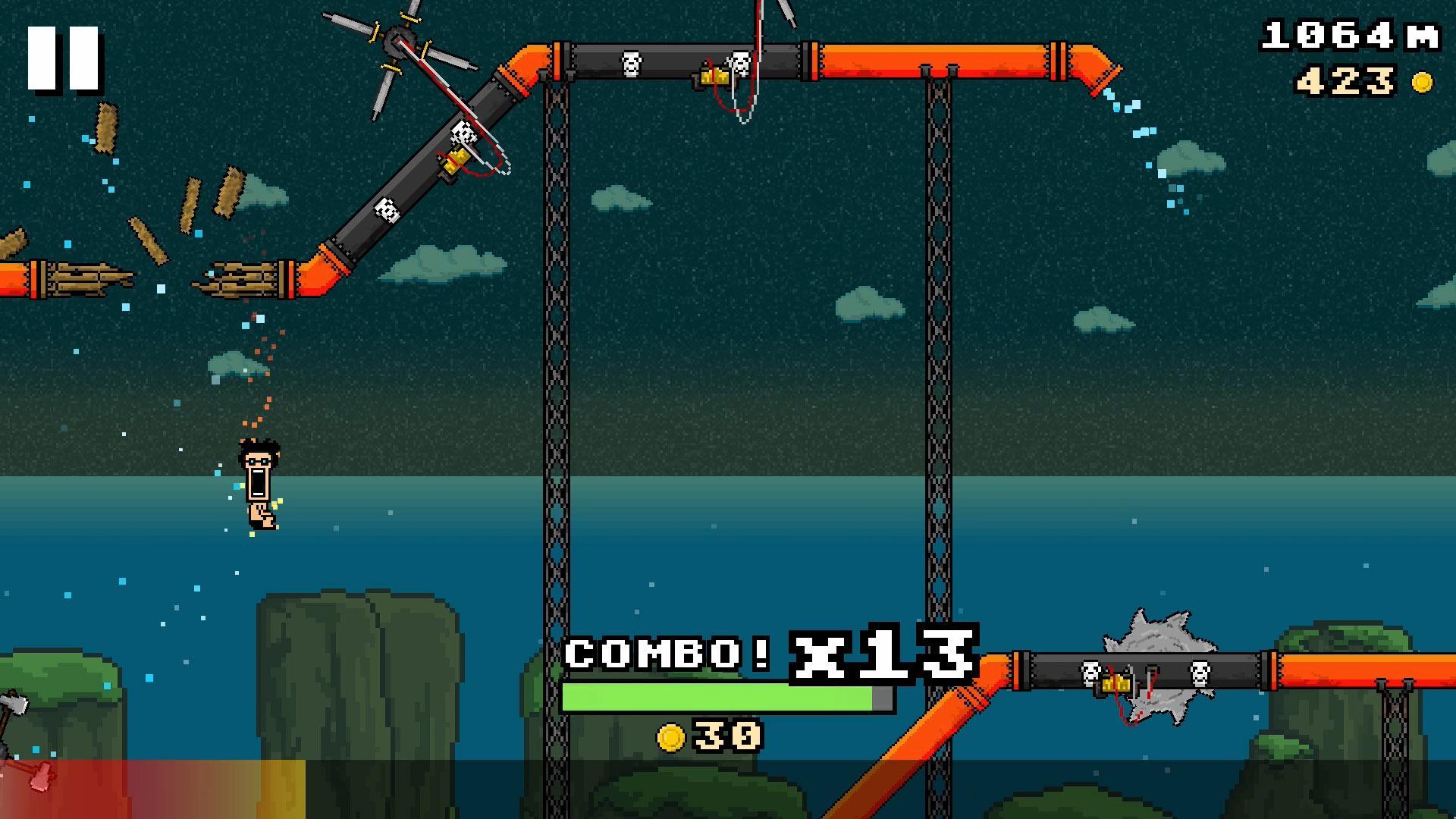 8-BIT WATERSLIDE Game Screenshot