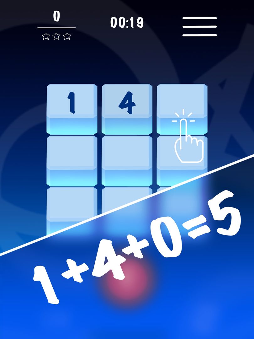 555 - Numbers Puzzle Game 게임 스크린 샷